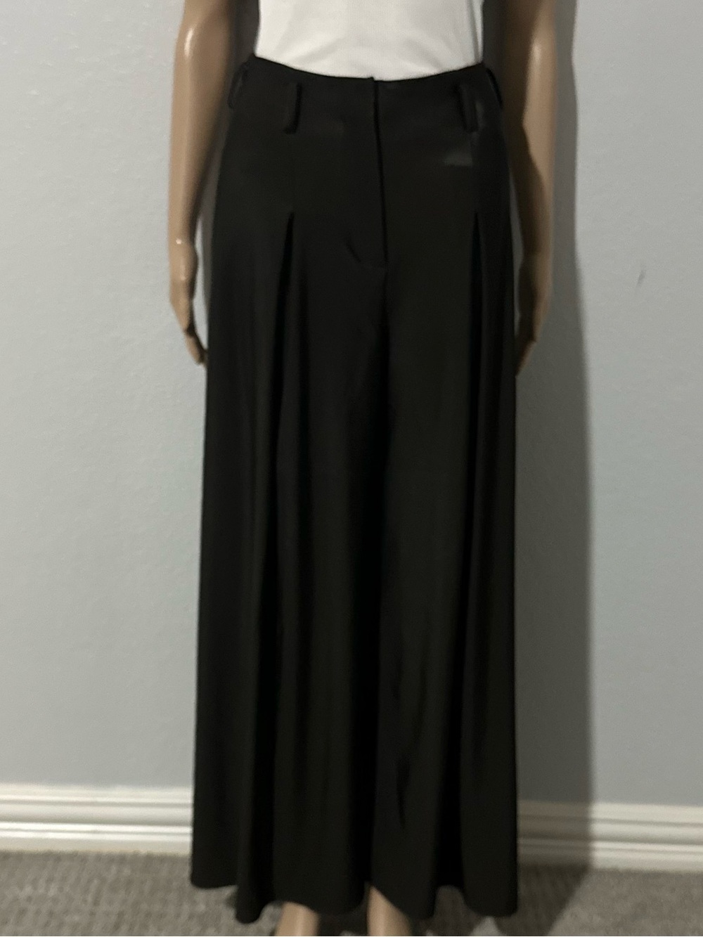Giorgio Armani Dark Brown Suit/Wide-Leg Jersey Trousers - Picture 11 of 14